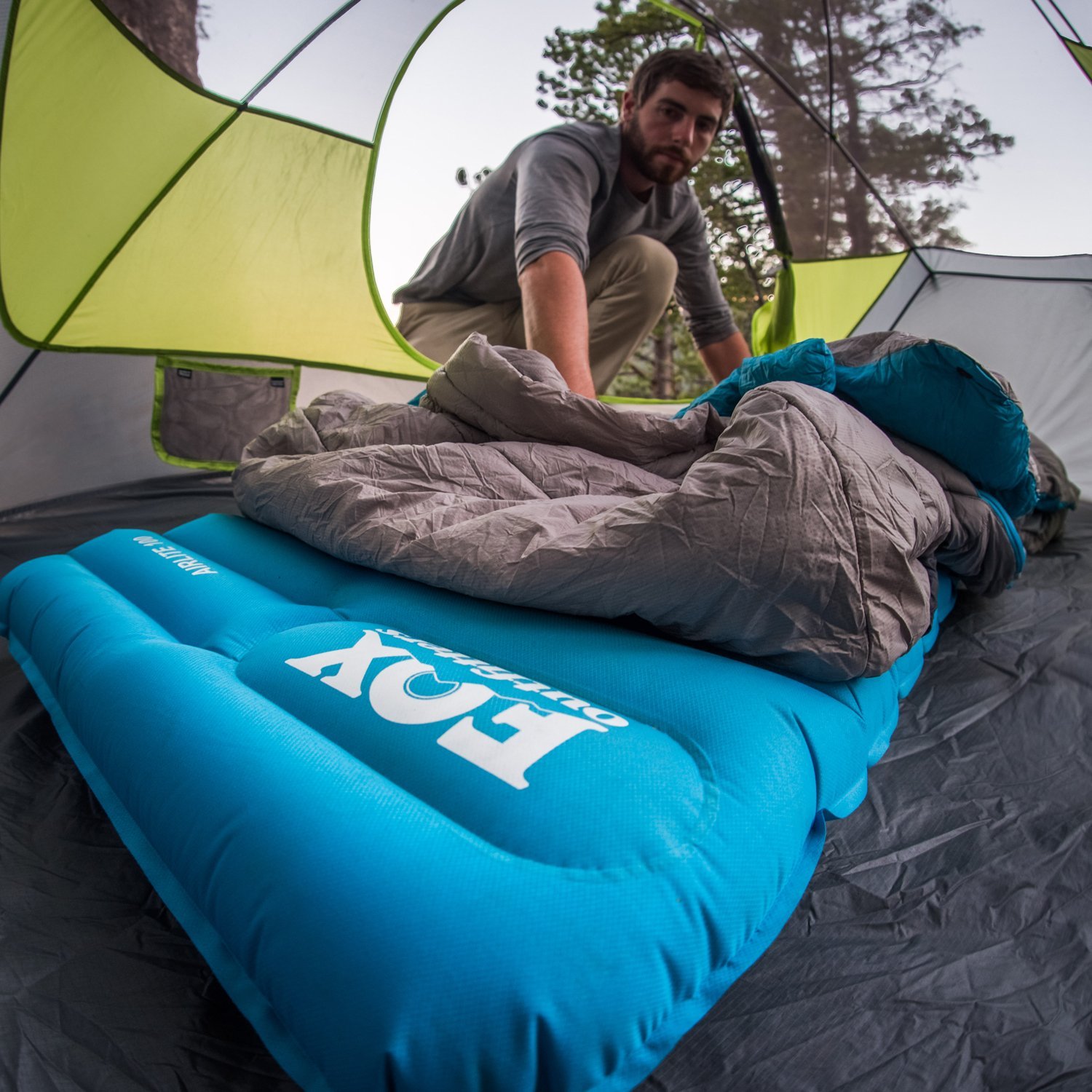 photo of a camping mat being used