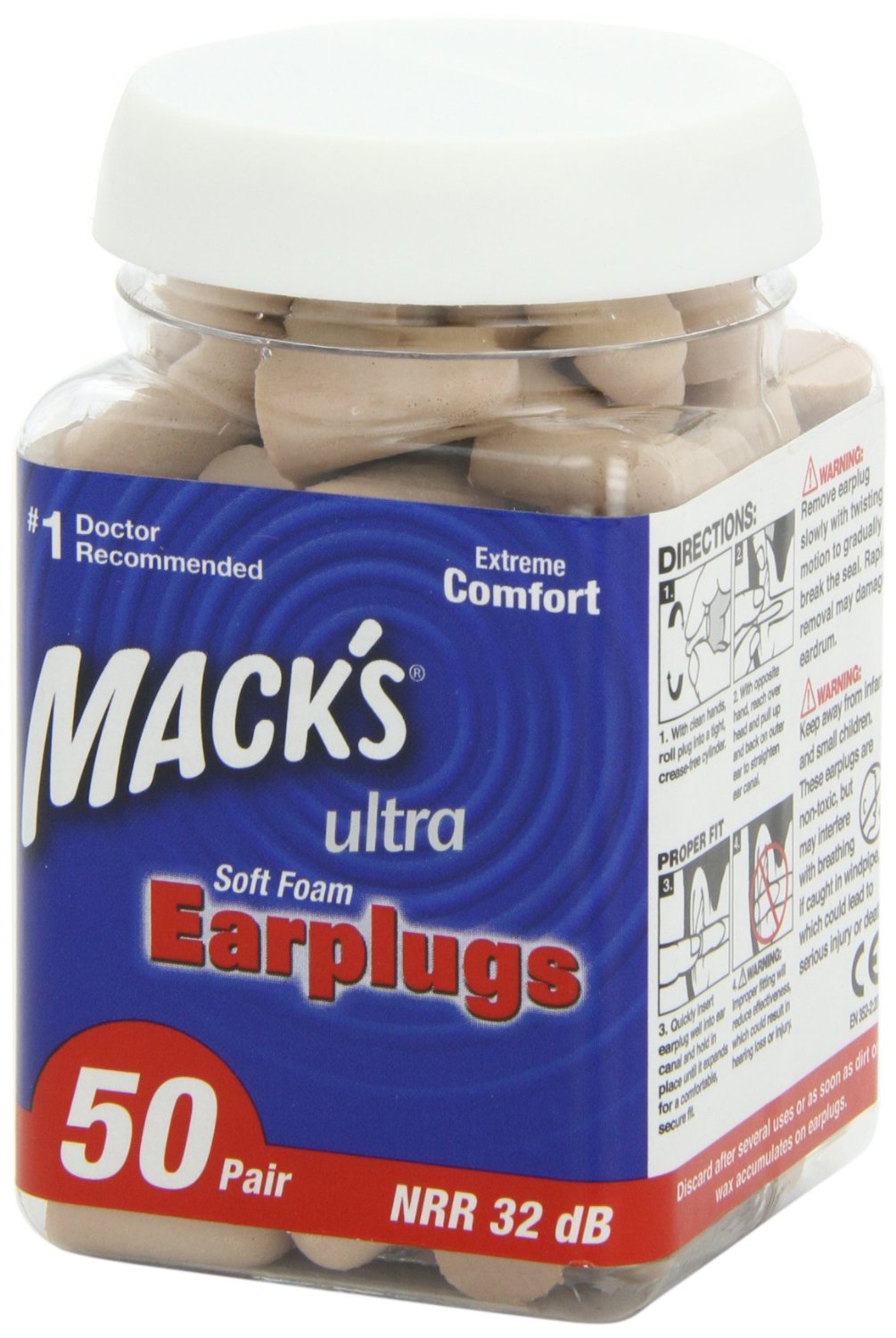 Mack's Ear Care Ultra Soft Foam Earplugs